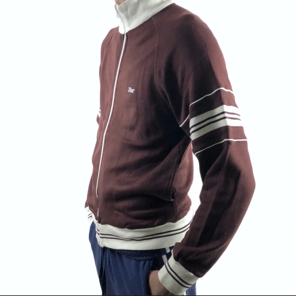 Dior Maroon and White Jacket